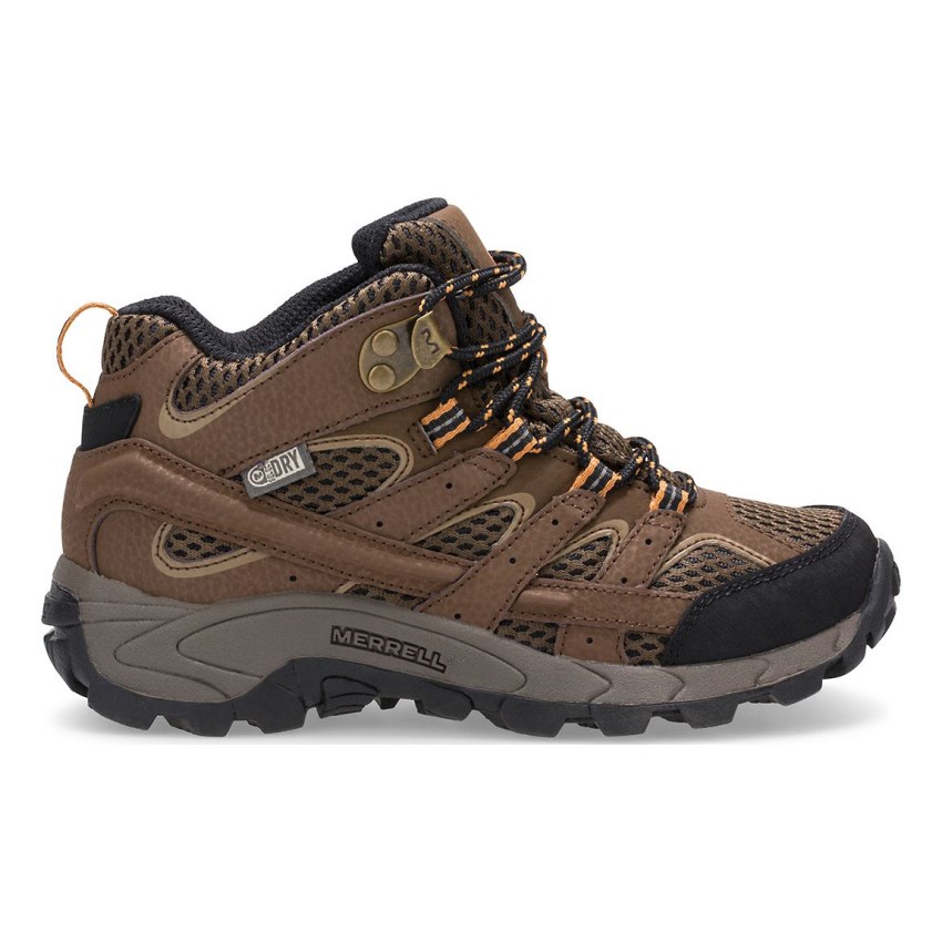 Merrell Moab 2 Mid Waterproof Winterstiefel Kinder Braun [DE-ATXOV]